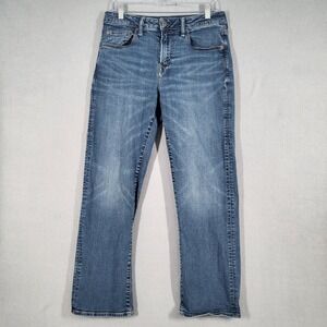 American Eagle Jeans Mens Classic Bootcut Medium Wash Airflex Size 31x32